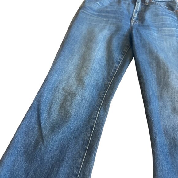 Madewell Rigid Demi-Boot Crop Jeans Medium Wash Denim 100% Cotton Size 26 Womens - Picture 4 of 12